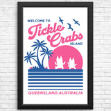 Welcome to Tickle Crabs Island - Posters & Prints