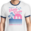 Welcome to Tickle Crabs Island - Ringer T-Shirt