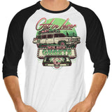 We're Bustin' Ghosts - 3/4 Sleeve Raglan T-Shirt