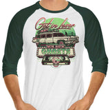 We're Bustin' Ghosts - 3/4 Sleeve Raglan T-Shirt