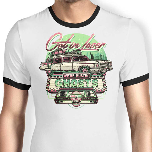 We're Bustin' Ghosts - Ringer T-Shirt