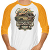 We're Running from Dinosaurs - 3/4 Sleeve Raglan T-Shirt