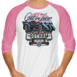 We're Saving Gotham - 3/4 Sleeve Raglan T-Shirt