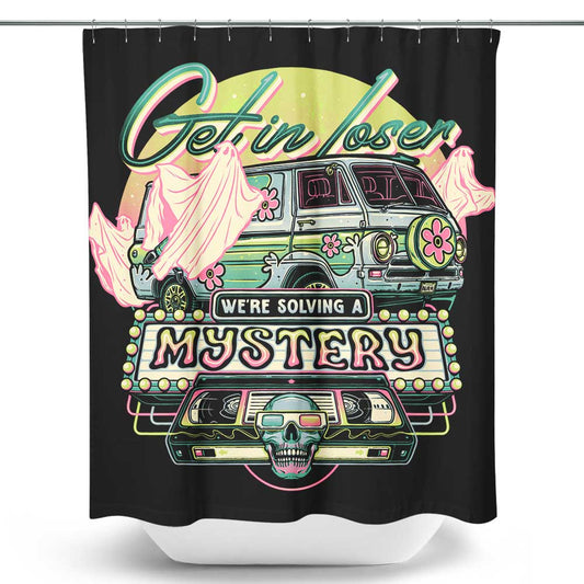 We're Solving a Mystery - Shower Curtain