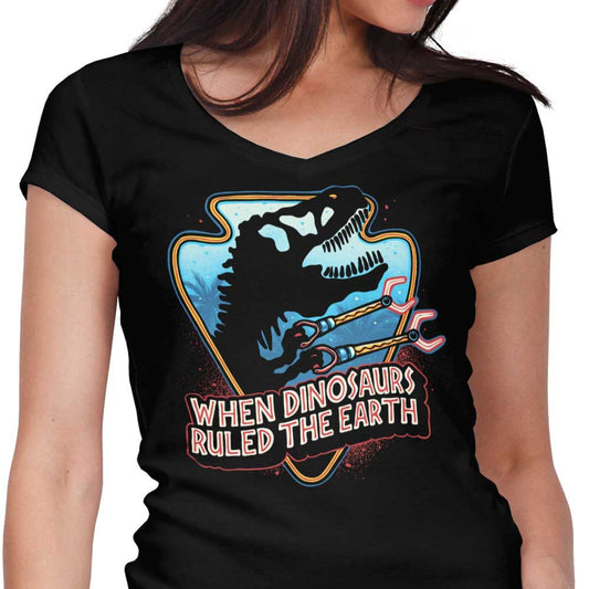 When Dinosaurs Ruled the Earth - Women's V-Neck