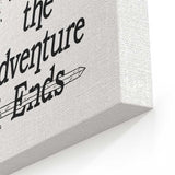 Where the Adventure Ends - Canvas Print