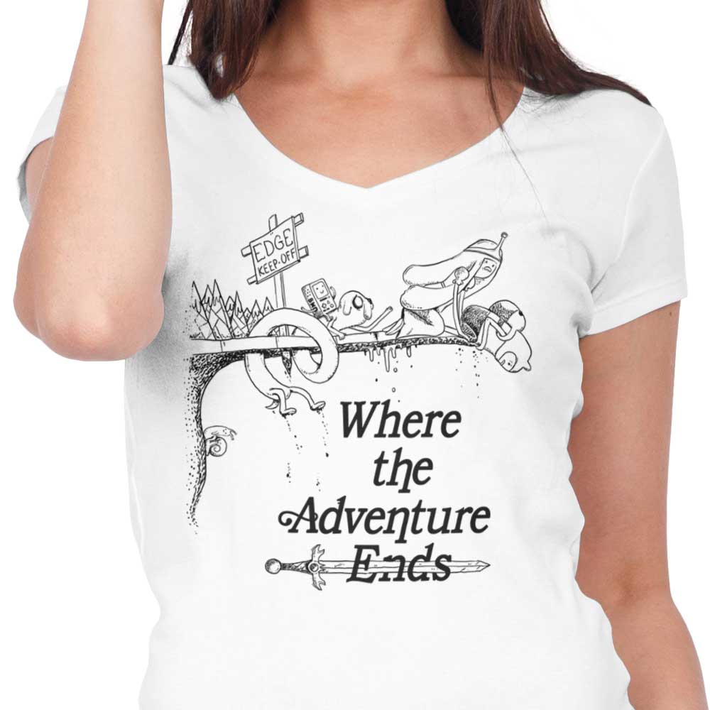 Where the Adventure Ends - Women's V-Neck