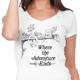 Where the Adventure Ends - Women's V-Neck