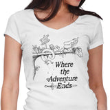 Where the Adventure Ends - Women's V-Neck