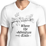 Where the Adventure Ends - Men's V-Neck