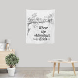 Where the Adventure Ends - Wall Tapestry