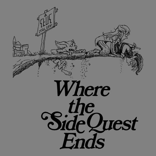 Where the Side Quest Ends - 3/4 Sleeve Raglan T-Shirt