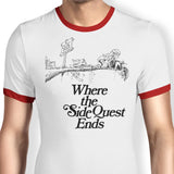 Where the Side Quest Ends - Ringer T-Shirt