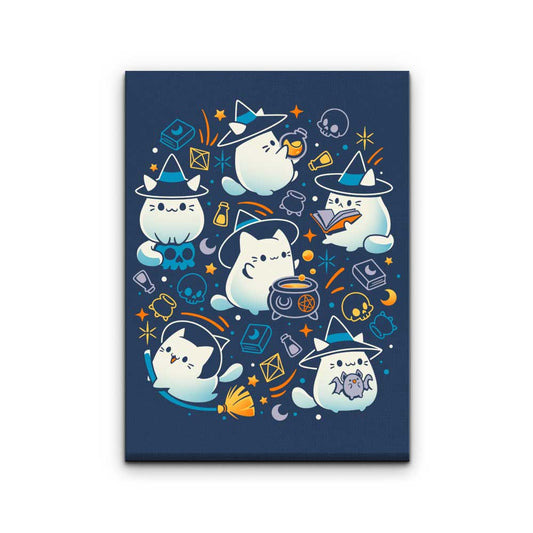 Whiskers and Witchcraft - Canvas Print