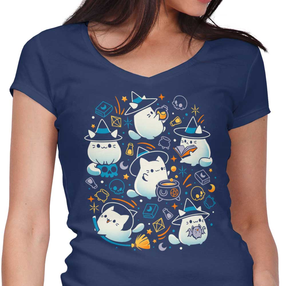 Whiskers and Witchcraft - Women's V-Neck