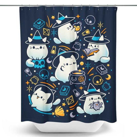 Whiskers and Witchcraft - Shower Curtain