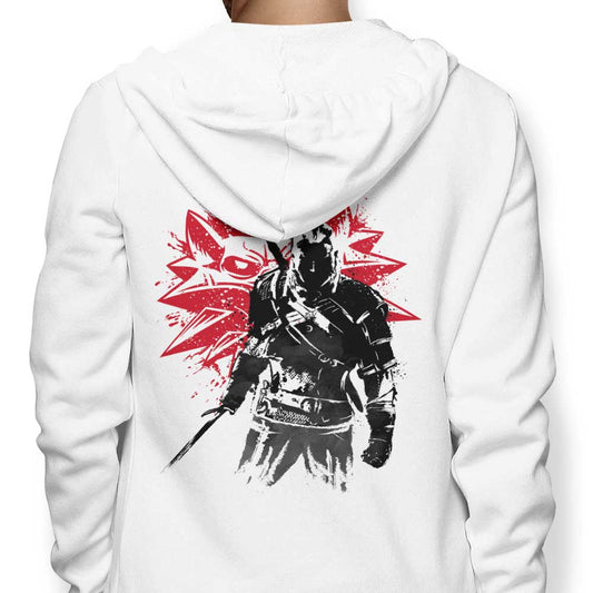 White Wolf Sumi-e - Hoodie