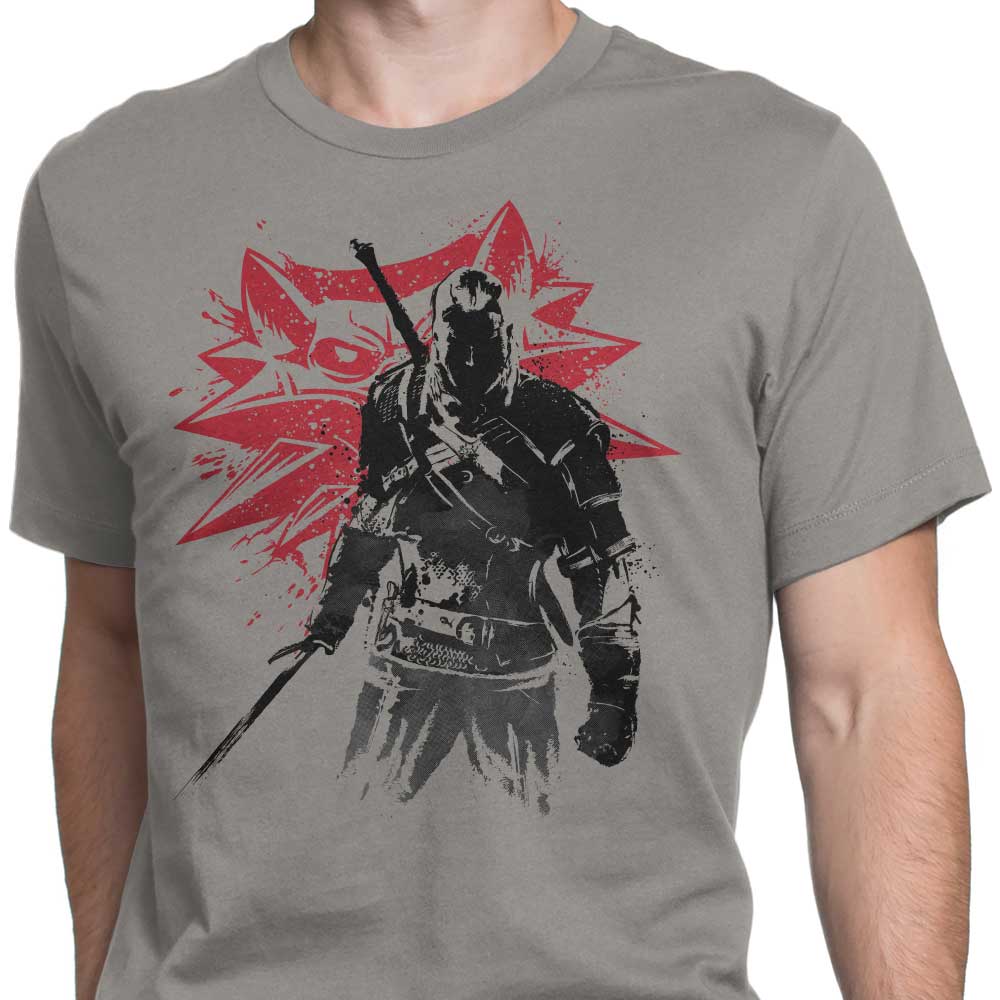 White Wolf Sumi-e - Men's Apparel