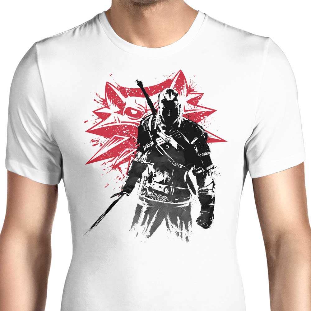 White Wolf Sumi-e - Men's Apparel