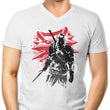 White Wolf Sumi-e - Men's V-Neck