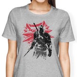 White Wolf Sumi-e - Women's Apparel