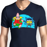 Who Lives In a Batcave Under the Sea? - Men's V-Neck