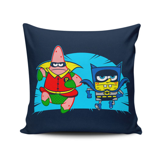 Who Lives In a Batcave Under the Sea? - Throw Pillow