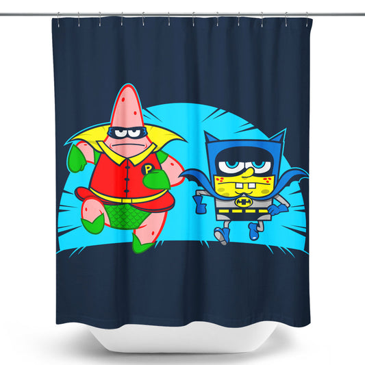 Who Lives In a Batcave Under the Sea? - Shower Curtain
