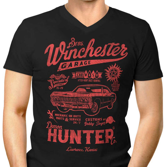 Winchester Garage - Men's V-Neck