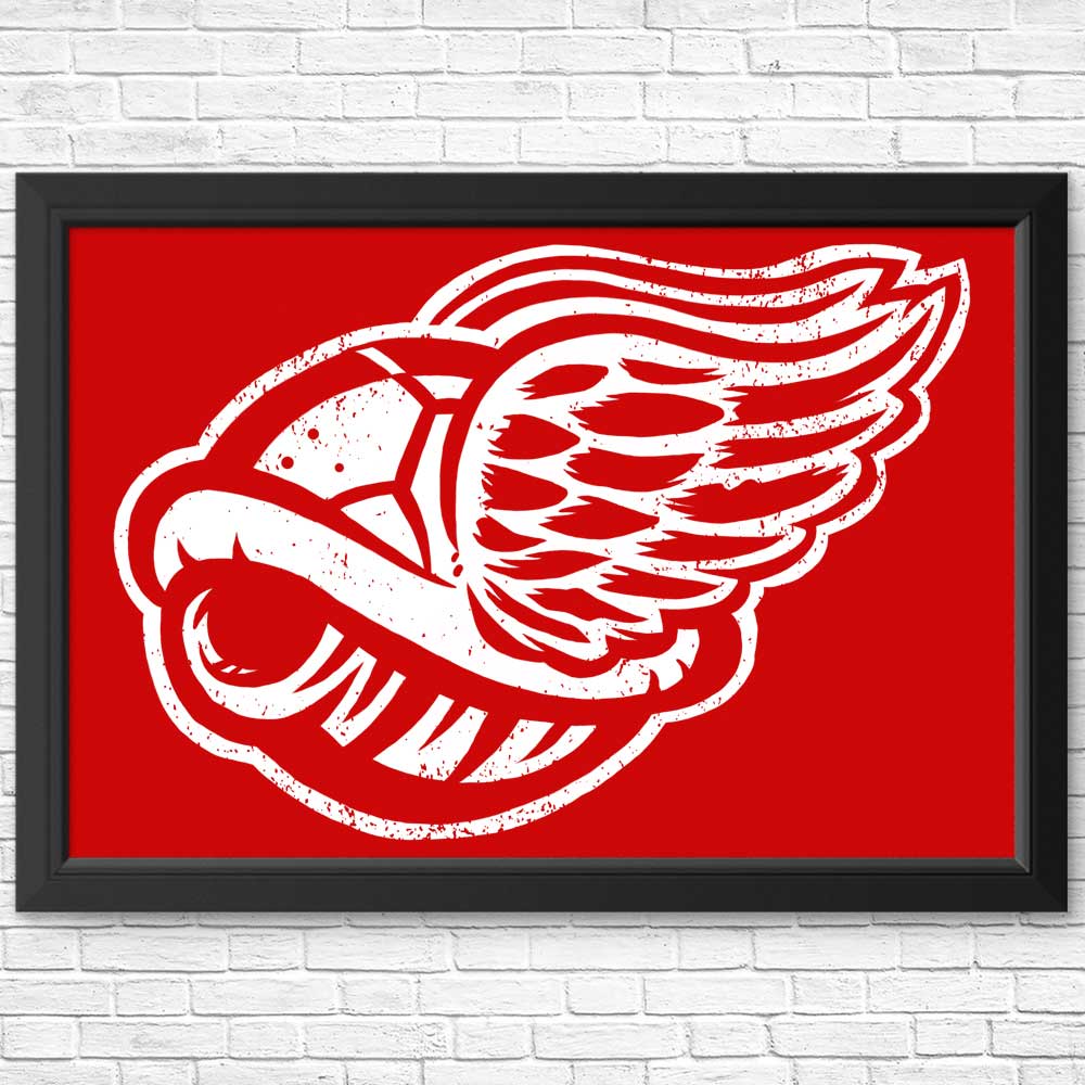 Winged Turtle Shell - Posters & Prints – Once Upon a Tee