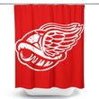 Winged Turtle Shell - Shower Curtain