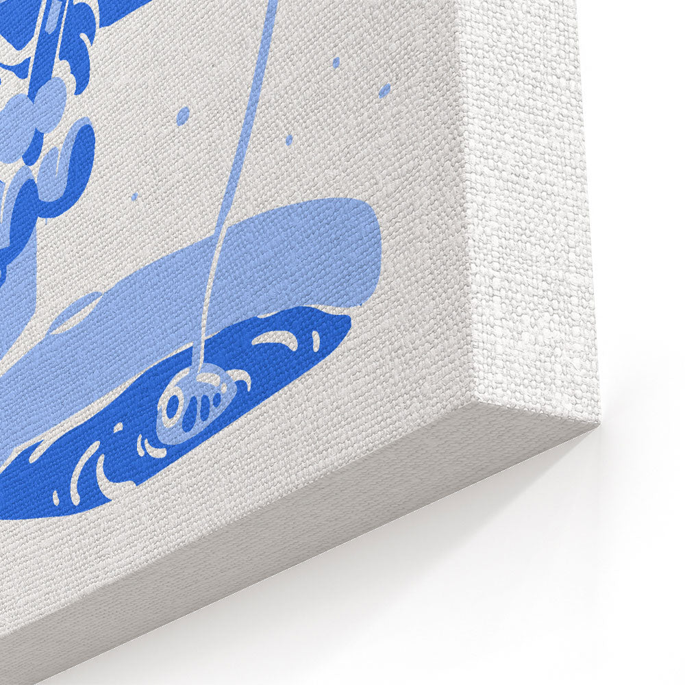 Winter Fishing - Canvas Print