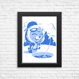 Winter Fishing - Posters & Prints