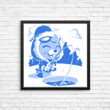 Winter Fishing - Posters & Prints