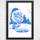 Winter Fishing - Posters & Prints