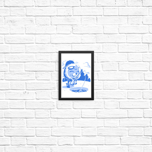 Winter Fishing - Posters & Prints