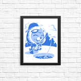 Winter Fishing - Posters & Prints