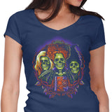 Witches Skulls - Women's V-Neck
