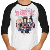 Witches Wear Pink - 3/4 Sleeve Raglan T-Shirt