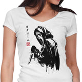 Woodsboro Killer Sumi-e - Women's V-Neck