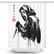 Woodsboro Killer Sumi-e - Shower Curtain