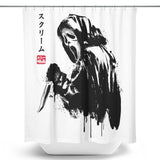 Woodsboro Killer Sumi-e - Shower Curtain
