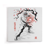 World Warrior Sumi-e - Canvas Print