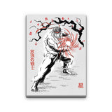 World Warrior Sumi-e - Canvas Print