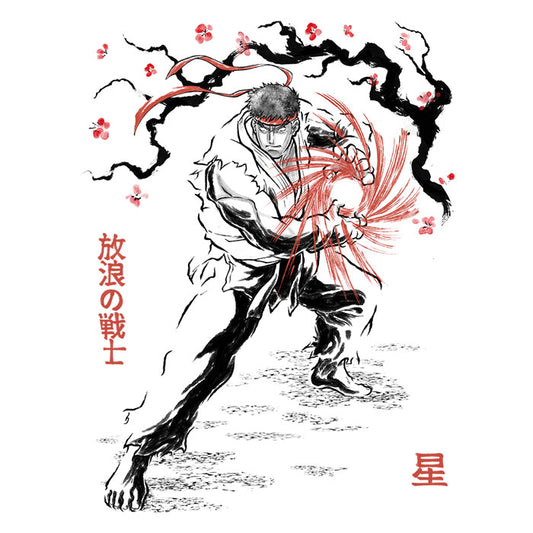 World Warrior Sumi-e - Ringer T-Shirt