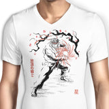 World Warrior Sumi-e - Men's V-Neck