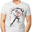World Warrior Sumi-e - Men's V-Neck