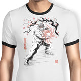 World Warrior Sumi-e - Ringer T-Shirt