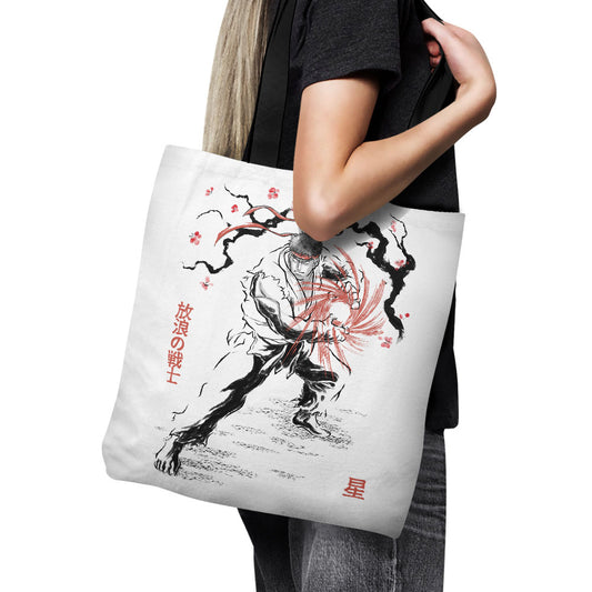 World Warrior Sumi-e - Tote Bag