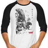 Xeno Invasion - 3/4 Sleeve Raglan T-Shirt